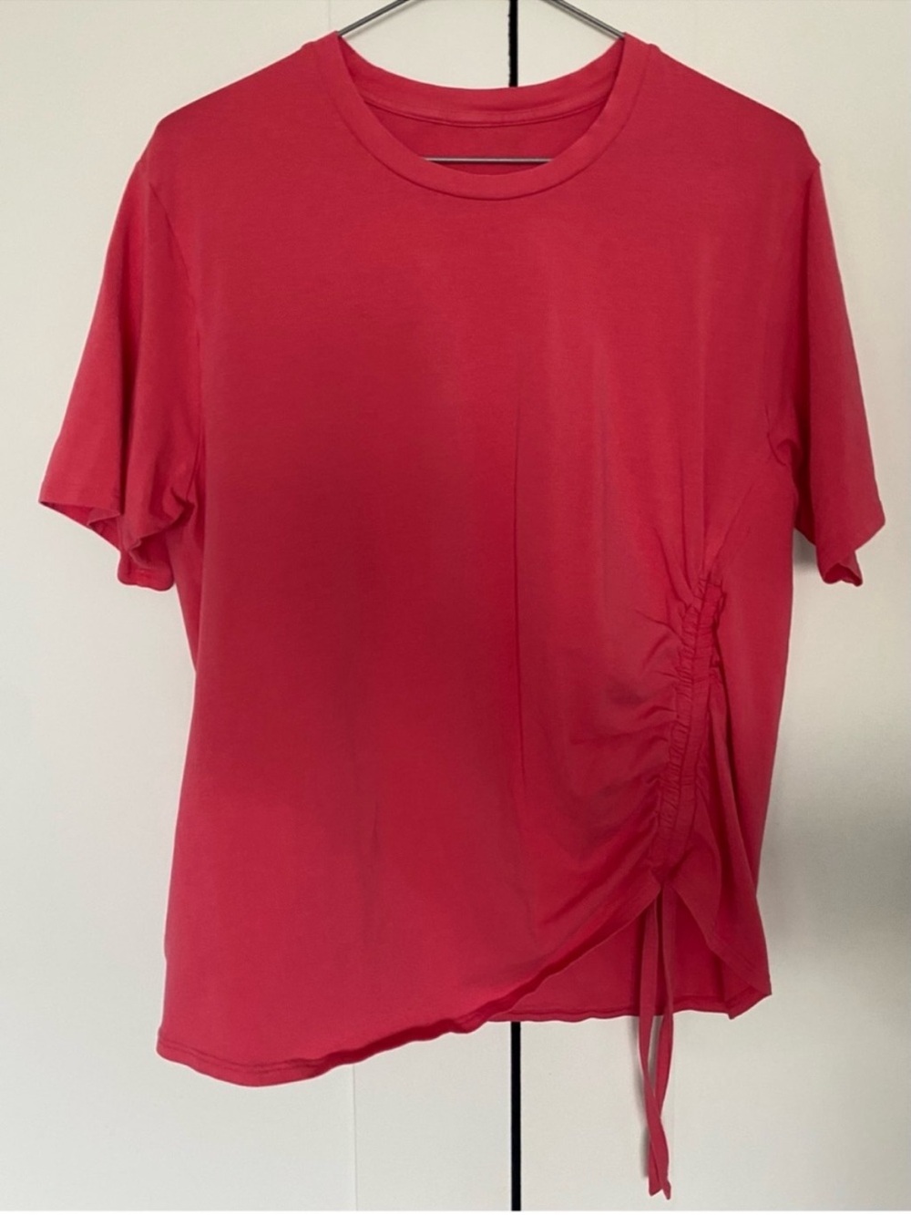 Lululemon Side-Cinch Cotton T-Shirt Glaze Pink Medium